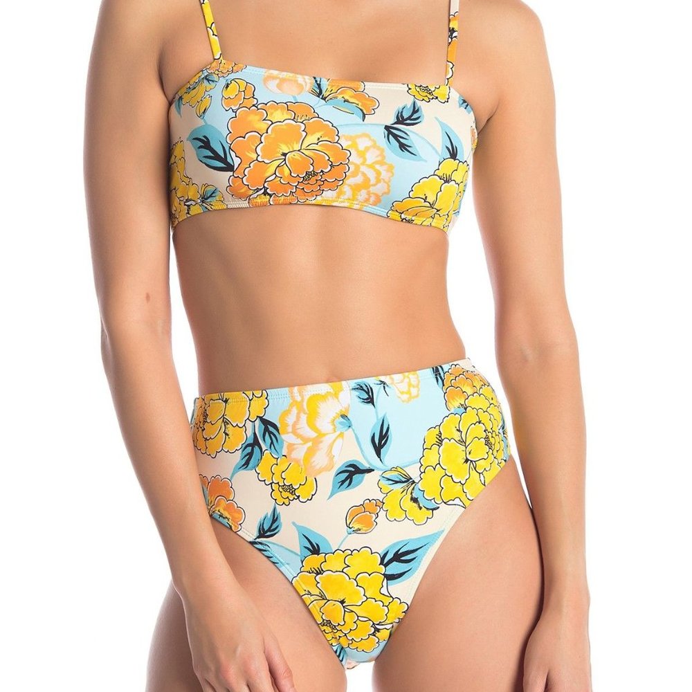 THE BIKINI LAB Spanish Bloom High Waist Bikini